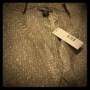 Button up sparkly sweater